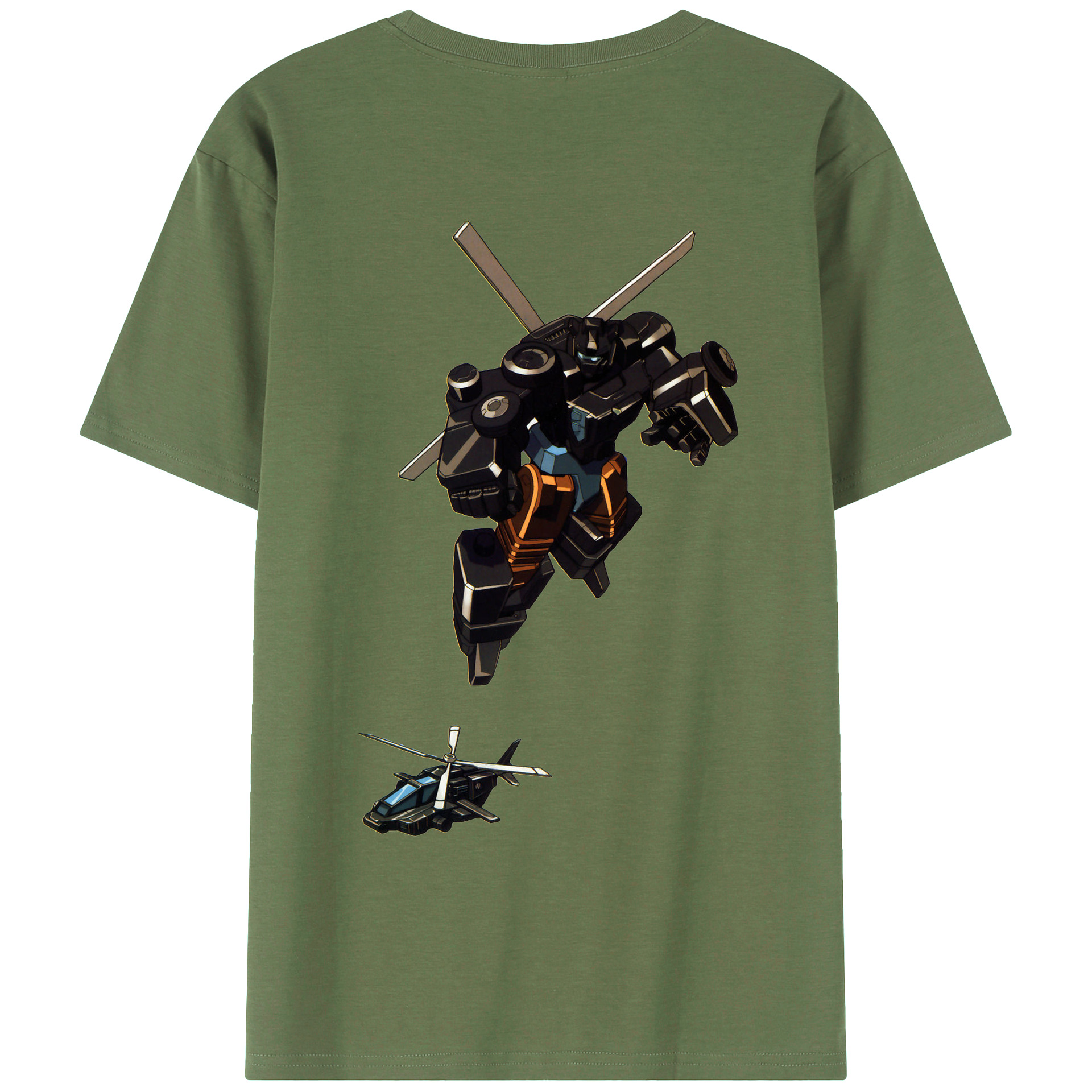 （画像用）  綿100％ メンズ半袖Tシャツ（バックプリント） 通気性